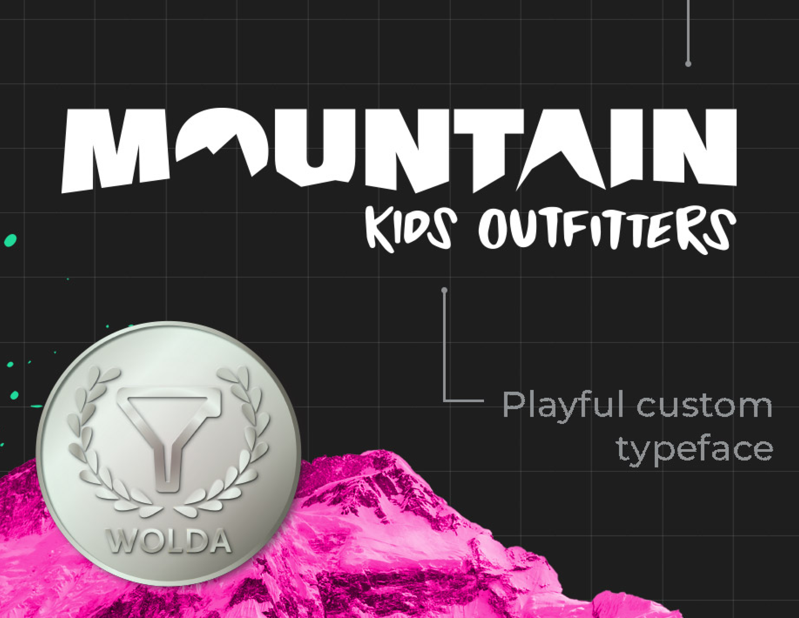 WOLDA award-winning design created by Beacon creative agency for Mountain Kids Outfitters